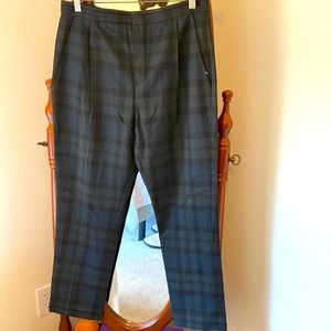 Chloé pleated plaid pants, French size 40/US size 8
